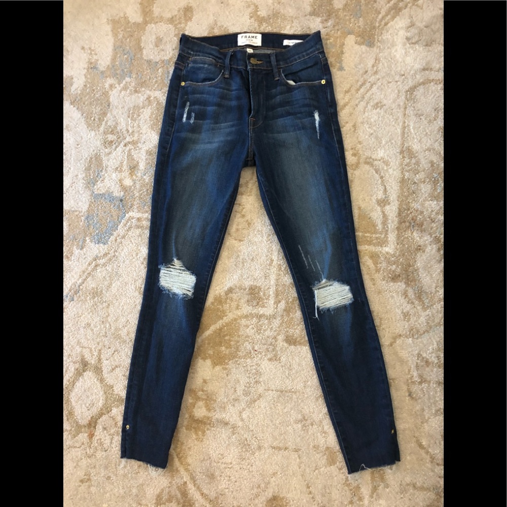 Frame Denim Skinny crop